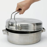 ステンレスダッチオーブン10インチ デュアル 10インチ ハーフ 専用ハンドリフター