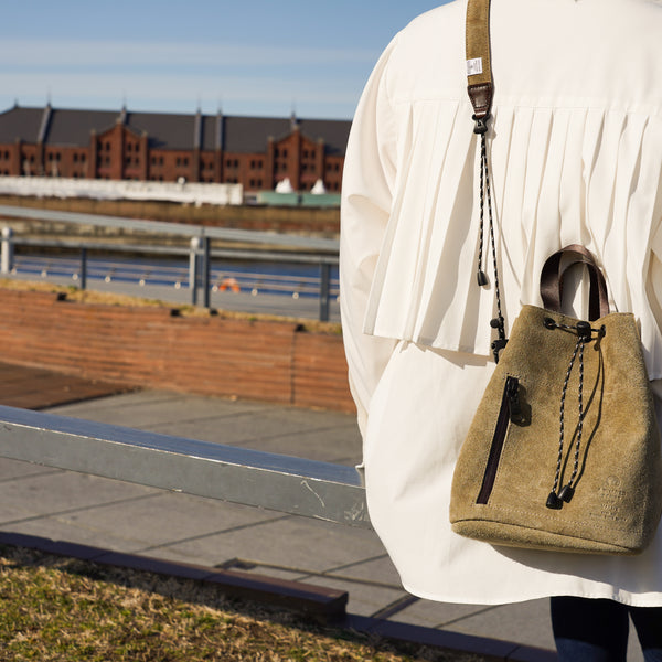 A2333 wcs2017 死者蘇生 新品 鎌倉天幕 × AS2OV】WATER PROOF SUEDE BAG – SOTO by Shinfuji Burner